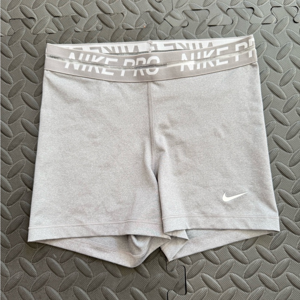 Nike Pro Dri Fit Women's Gray Pro Shorts